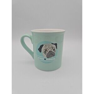 Love Your Mug Pugs & Kisses Kiss At Bottom Of Mug 4.25” Dog Coffee Tea Cup